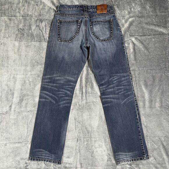 Alberto Modern Fit Dave Tinted Cross Jeans Mens 32x32 Blue Medium Wash Straight - Picture 6 of 11